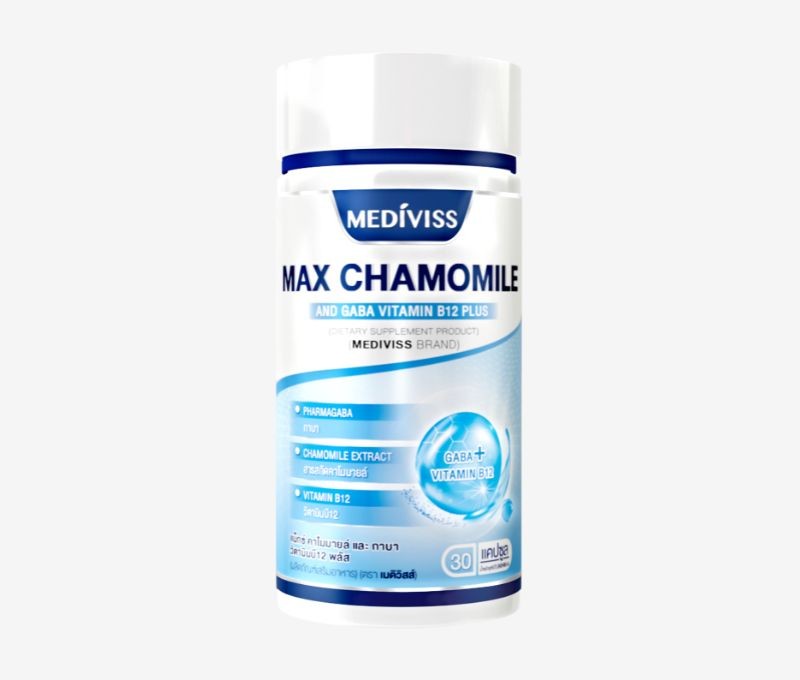 Max Chamomile And Gaba Vitamin B12 Plus แม็กซ์ คาโมมายล์ และ กาบา วิตามินบี12 พลัส